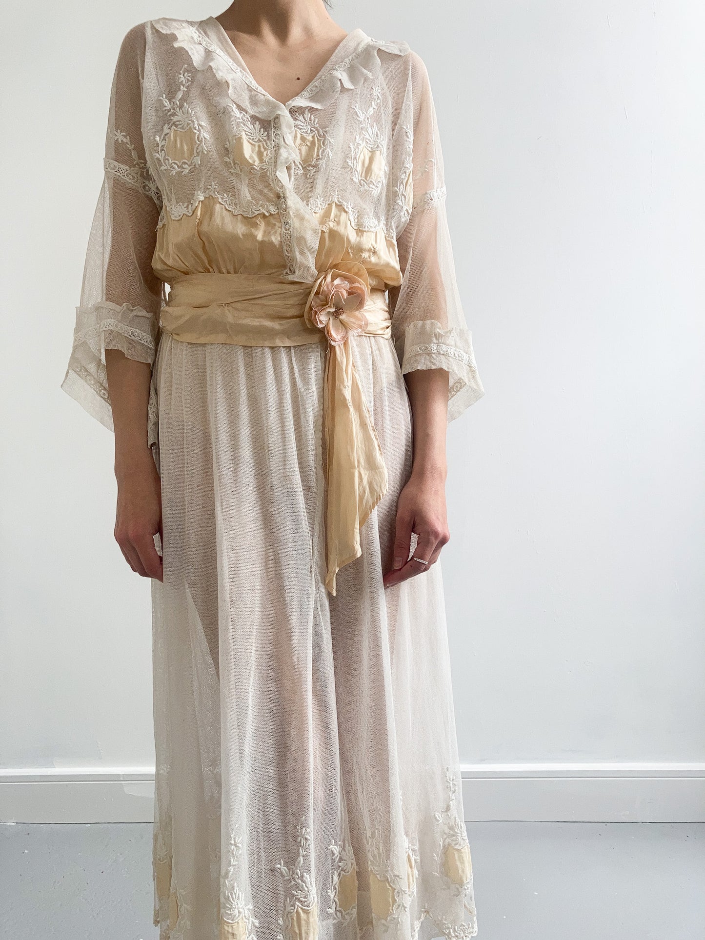 Regency Silk and Net Wedding Gown