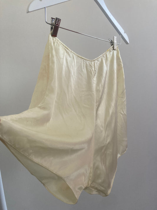 1940s Silk Satin Dyed Shorts - Champagne