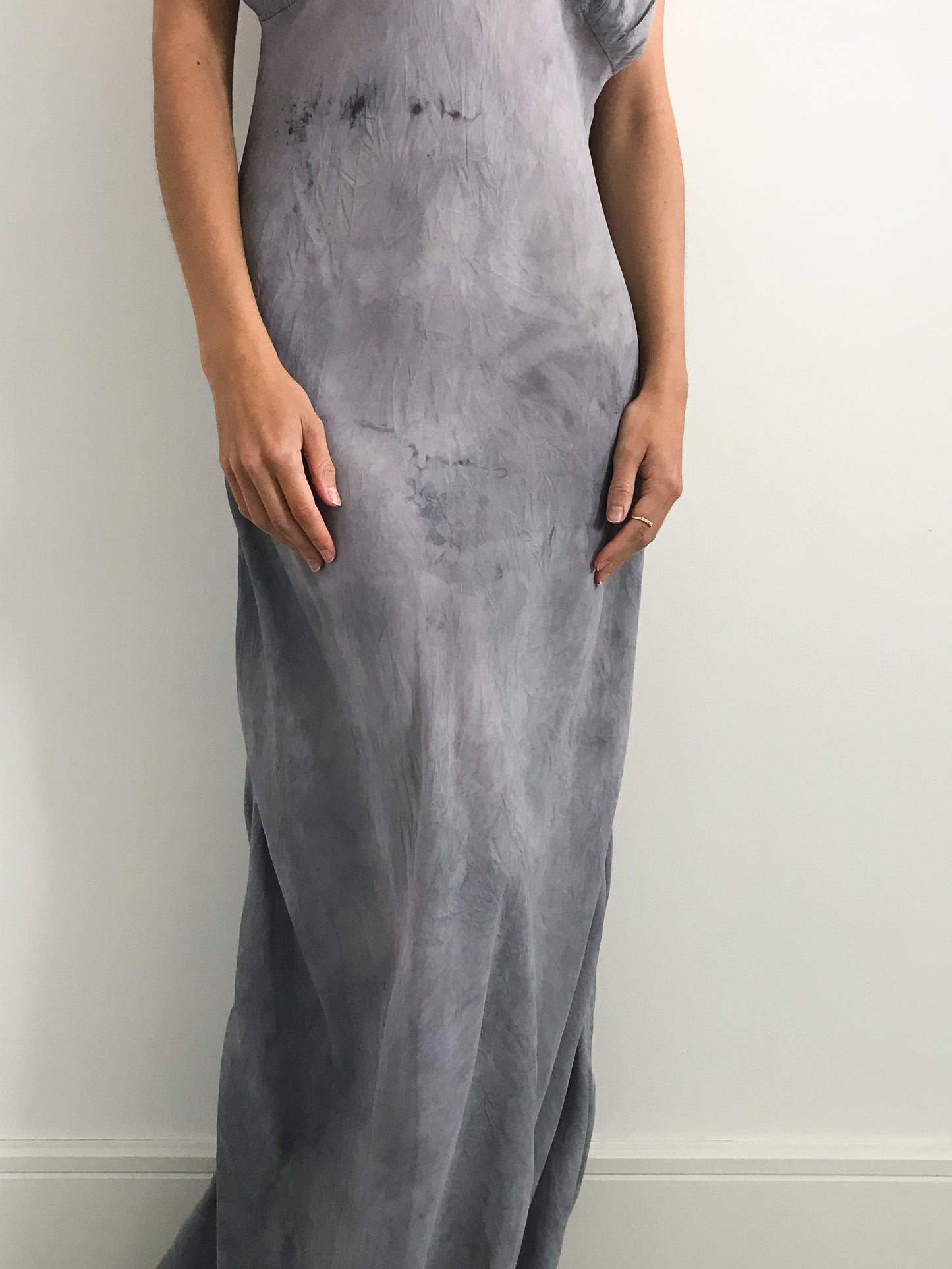 1930s Silk Halterneck Dyed Slip Gown - Faded Mauve